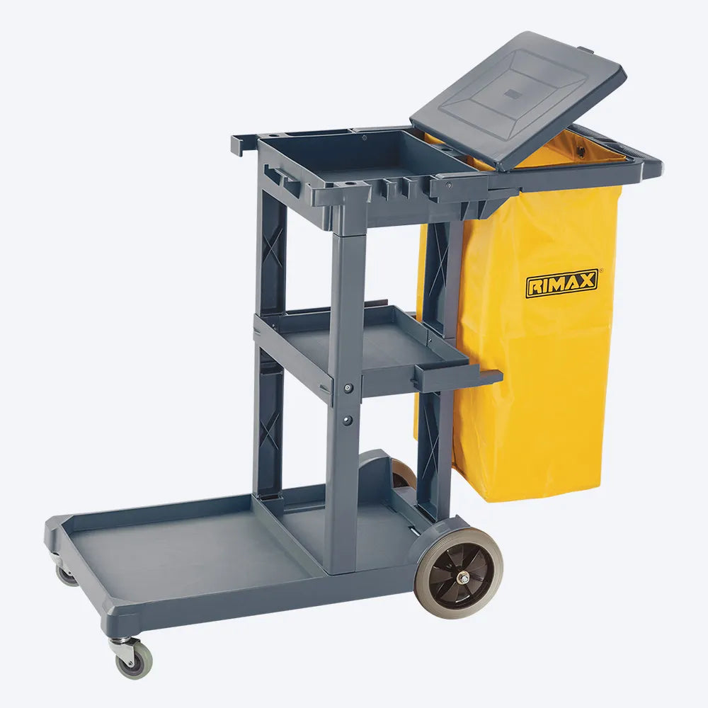 Combo Servicio Limpieza (Carro de Servicio + Señal de Precaución) - Rimax