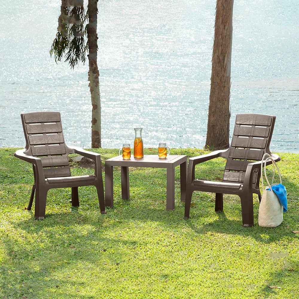 Combo Aire Libre (1 Mesa de Centro + 2 Sillas Playeras Barú) - Rimax