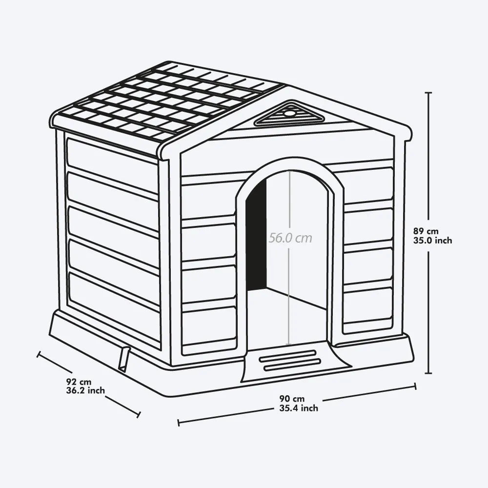 Casa para Perro Razas Medianas y Grandes - Rimax