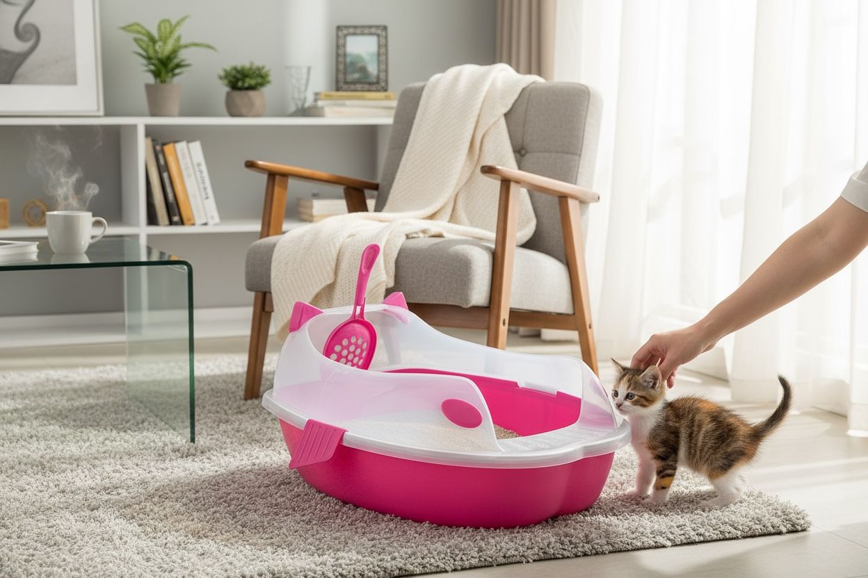 Arenero Premium Con Cepillo Para Gatos