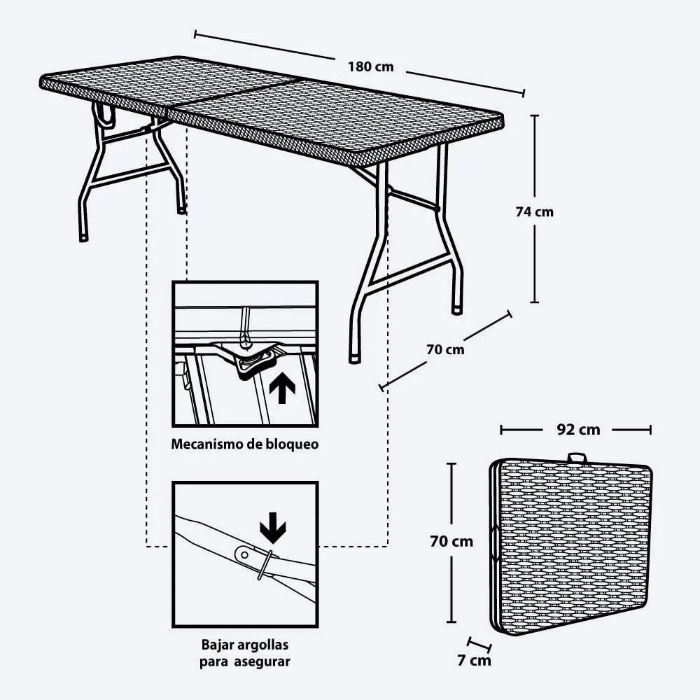 Combo Comedor Banquetero Con 6 SIllas - Rimax - Muebles Dummi
