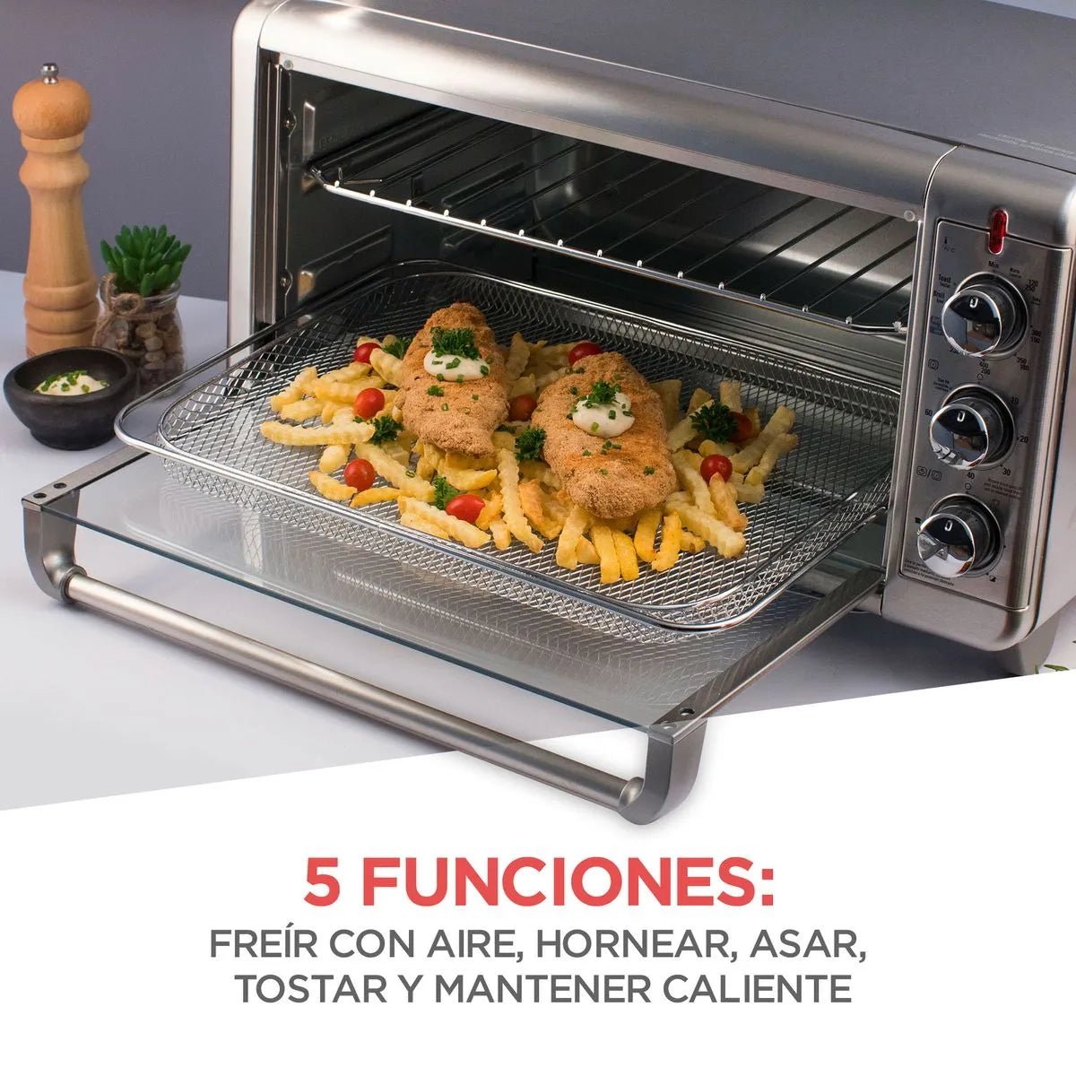Horno Electrico Freidor de Aire Black & Decker - Muebles Dummi