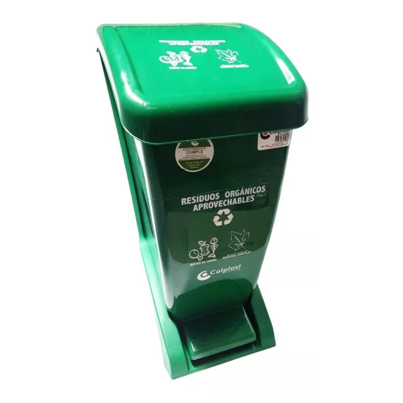 Papelera 30 Litros Con Pedal - Colplast
