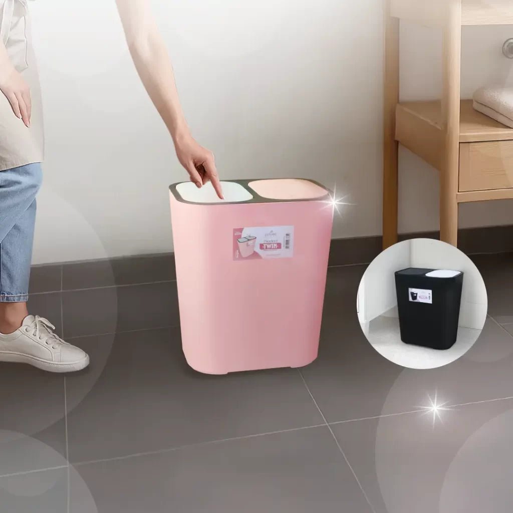 Papelera Twin Con Doble Compartimento - 2 en 1 - Muebles Dummi