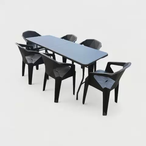 Comedor Geometrico Moderno Para 6 Personas