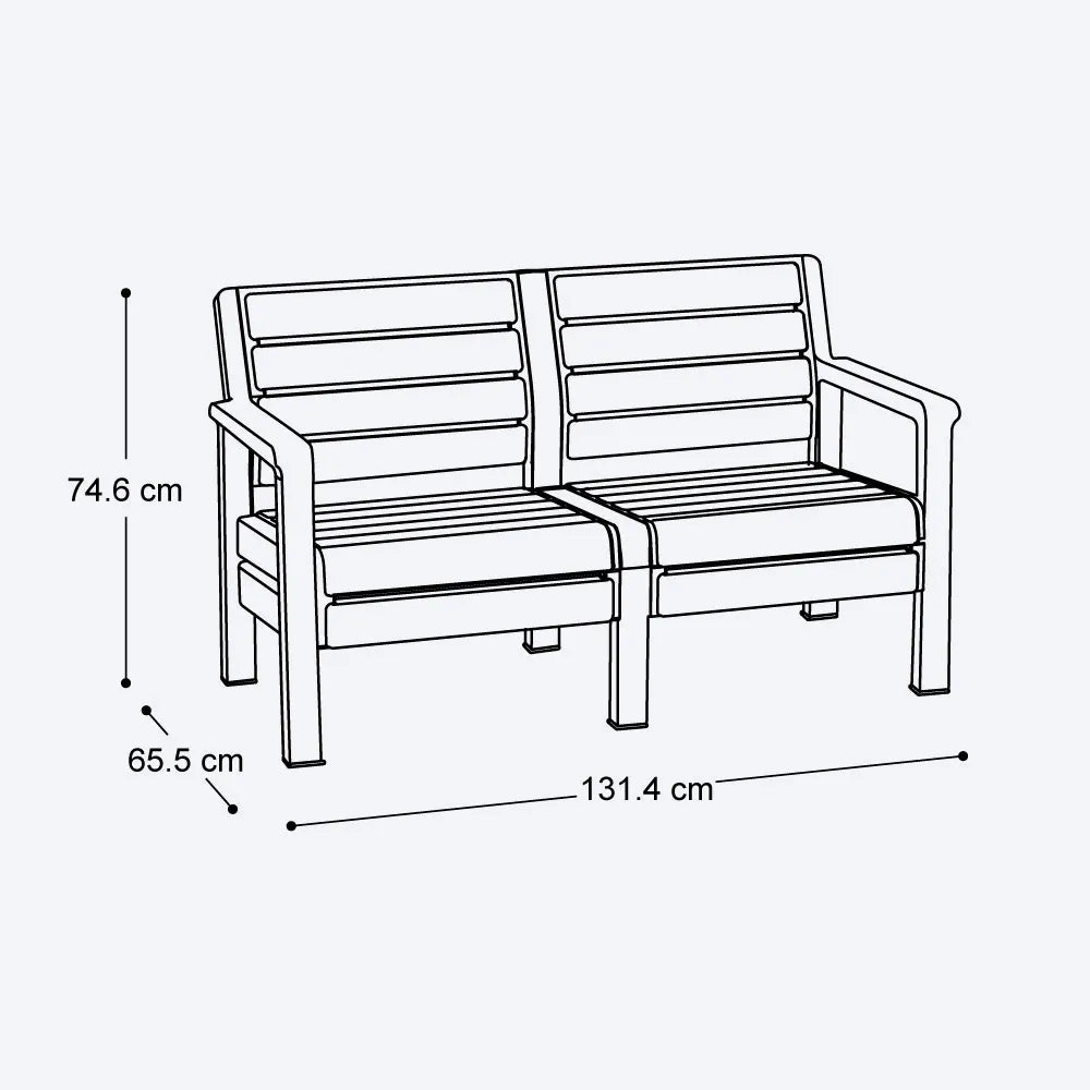 Sala Barú 4 Puestos - Rimax - Muebles Dummi