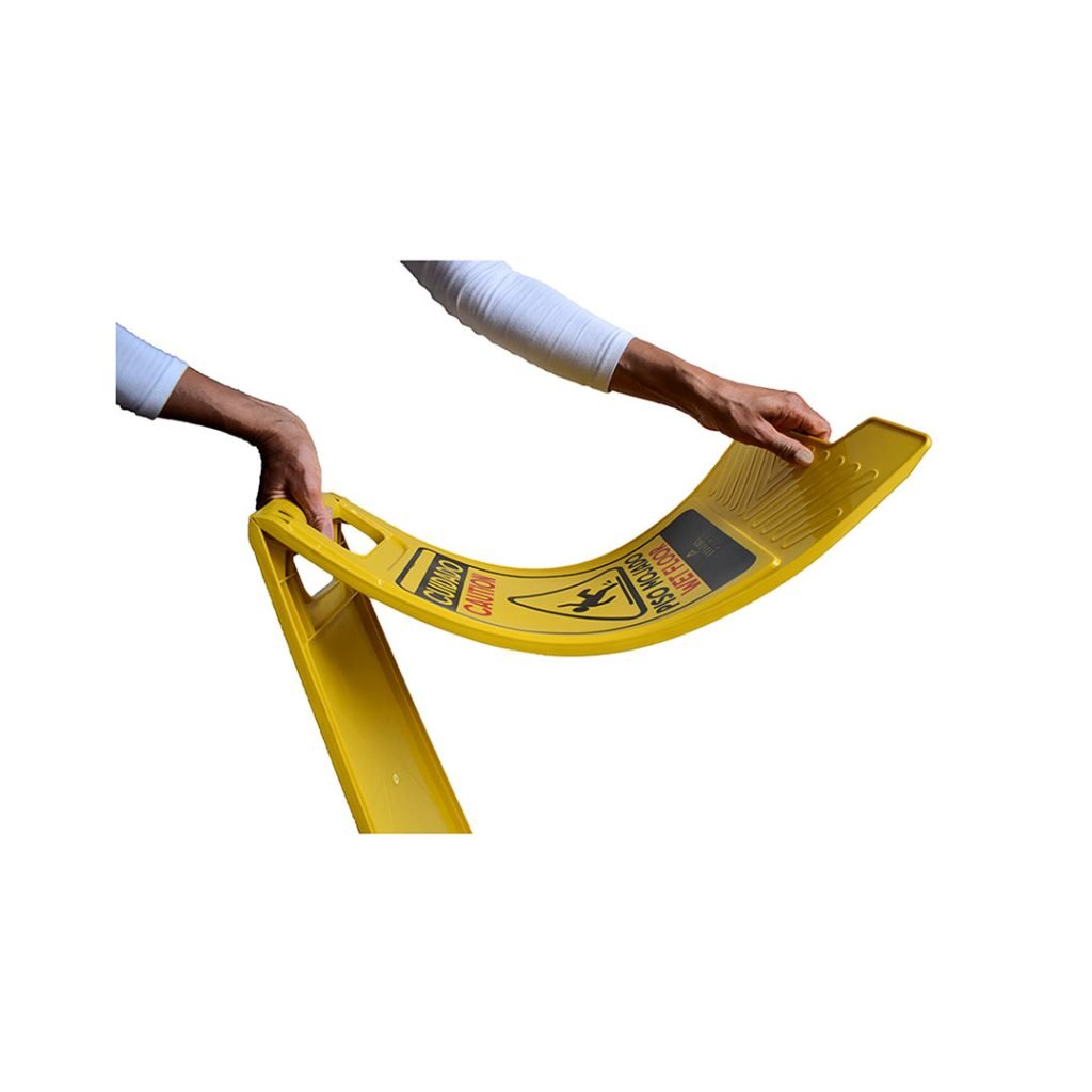 Señalización de Piso Mojado – Letrero Plegable de Seguridad - Muebles Dummi