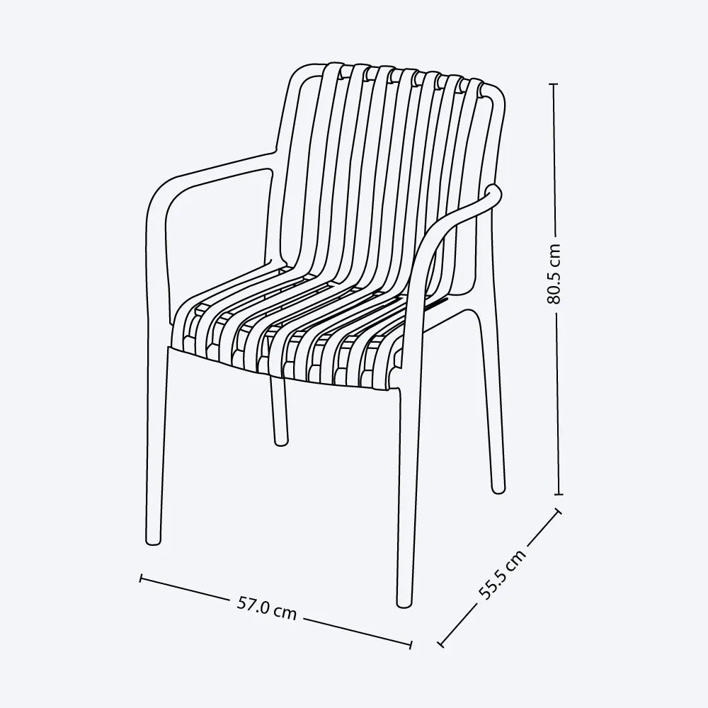 SILLA COSMOS CON BRAZOS - RIMAX - Muebles Dummi