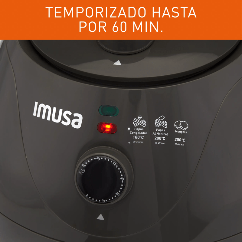 Freidora de aire IMUSA Esencial 3.2L Mecánica Gris