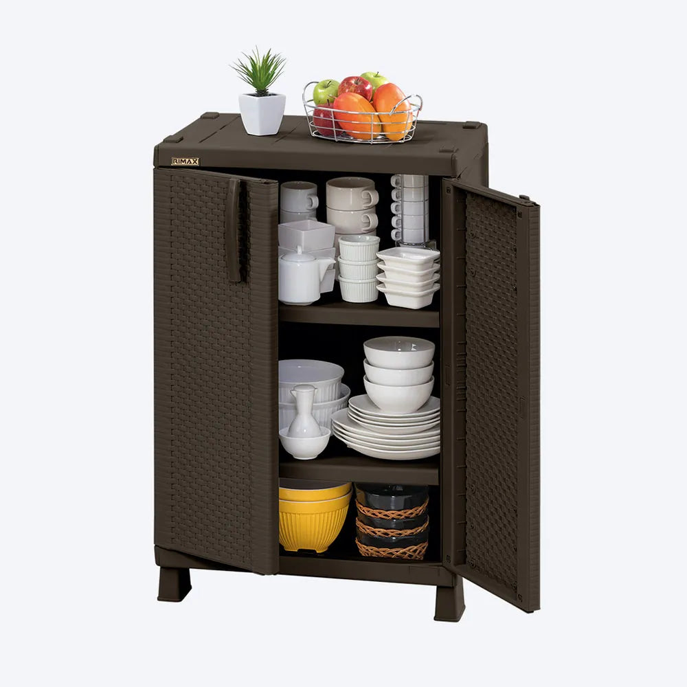 Armario Mediano Apariencia Rattan - Rimax