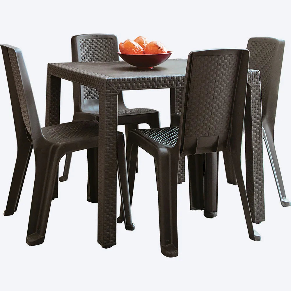 Combo Comedor Eterna (1 Mesa + 4 Sillas Eterna) - Rimax