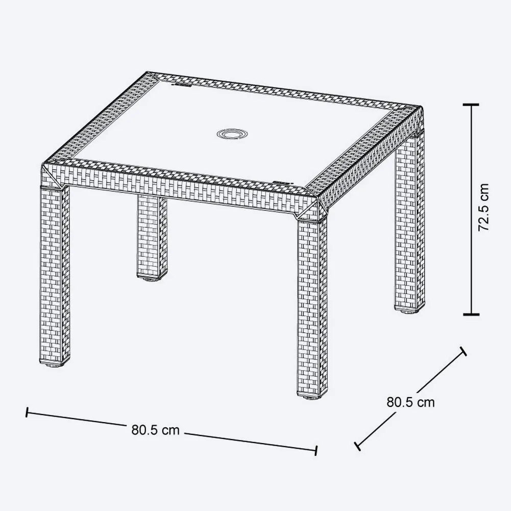 Combo Eterna 4 Sillas + Mesa - Rimax