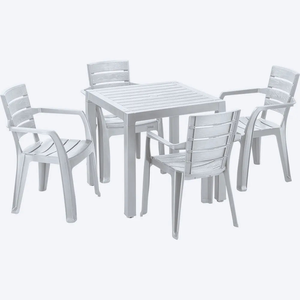 Juego Barú 4 Puestos Apariencia Madera - Rimax