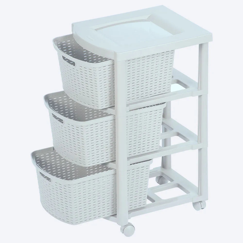 Cajonero Rattan Shia 3 Gavetas - Rimax