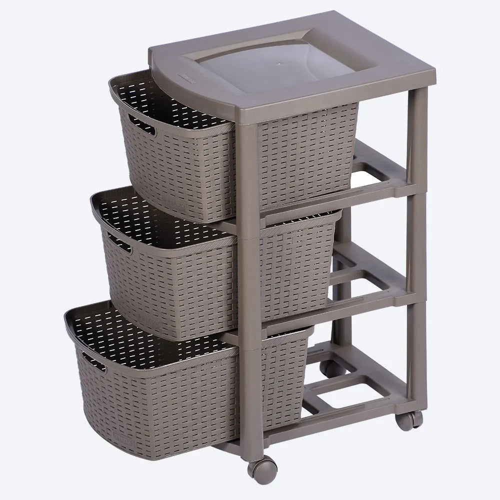 Cajonero Rattan Shia 3 Gavetas - Rimax