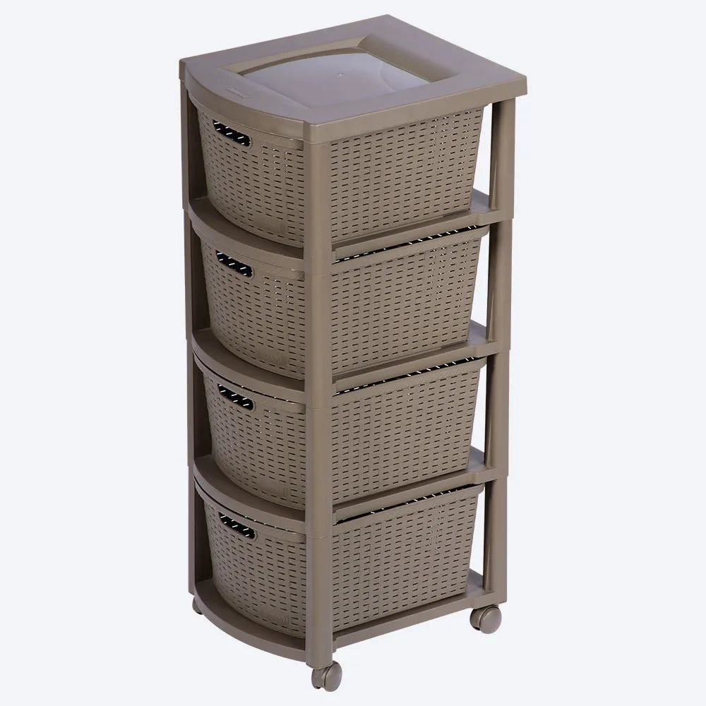 Cajonero Rattan Shia 4 Gavetas - Rimax