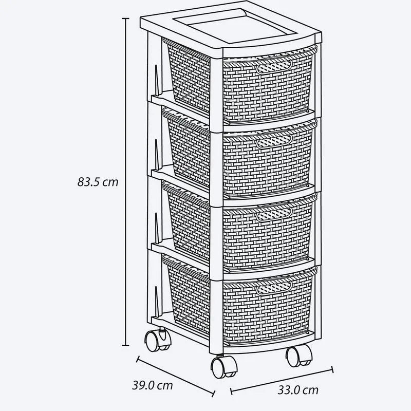 Cajonero Rattan Shia 4G - Rimax