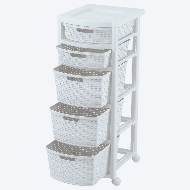 Cajonero Rattan Shia 5 Gavetas - Rimax