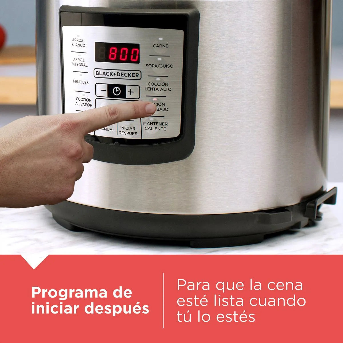Olla A Presion Multiusos 6 Litros - Black & Decker