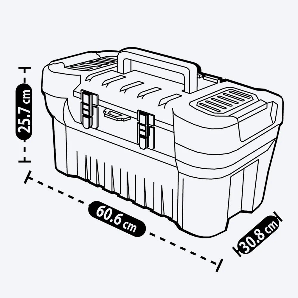 Caja Herramientas 24" Cerradura Plástica - Rimax