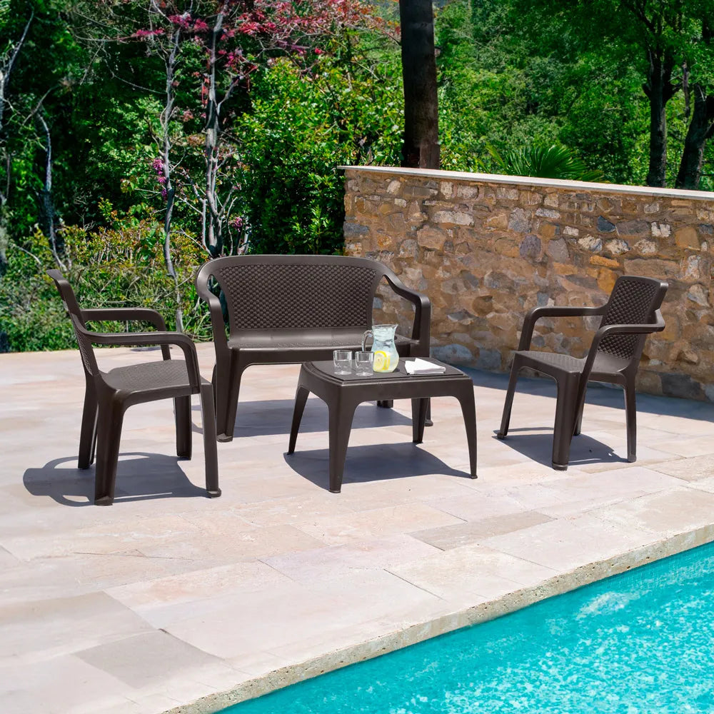 Combo Sala Eterna (2 Sillas + 1 Mesa de Centro + 1 Silla Doble) - Rimax