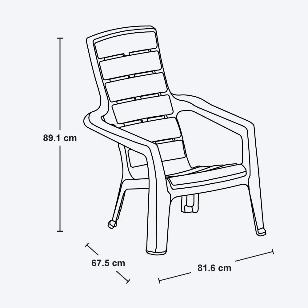 Combo Aire Libre (1 Mesa de Centro + 2 Sillas Playeras Barú) - Rimax