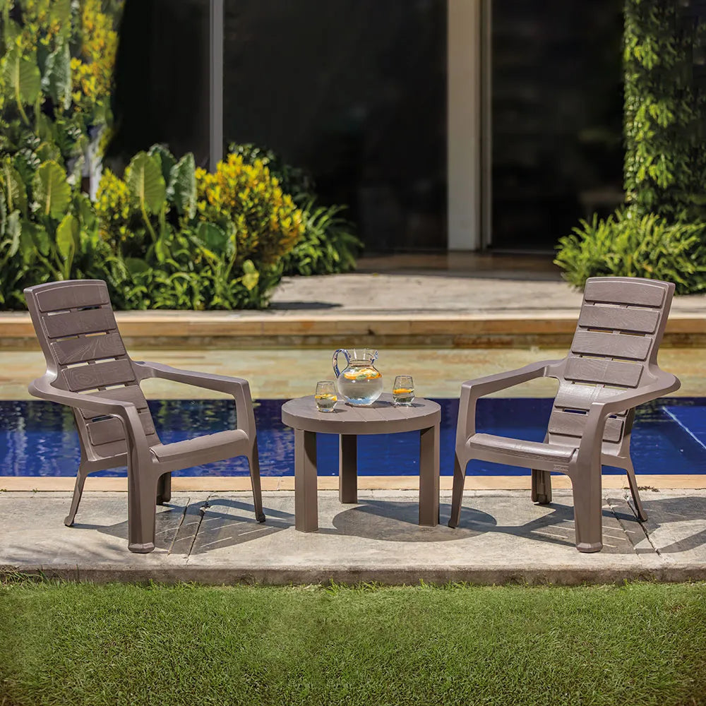 Combo Aire Libre (1 Mesa de Centro + 2 Sillas Playeras Barú) - Rimax