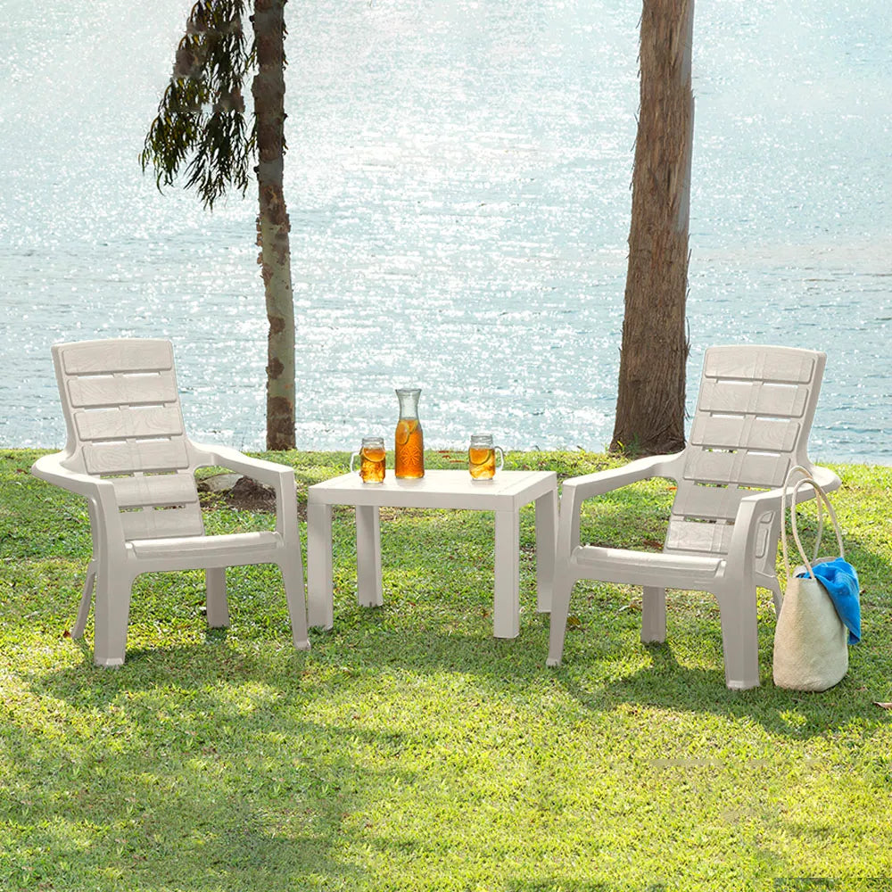 Combo Aire Libre (1 Mesa de Centro + 2 Sillas Playeras Barú) - Rimax