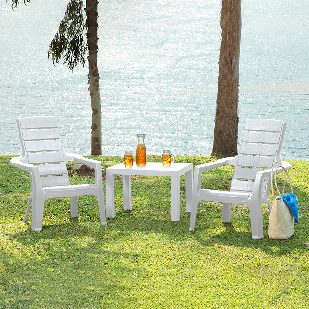 Combo Aire Libre (1 Mesa de Centro + 2 Sillas Playeras Barú) - Rimax