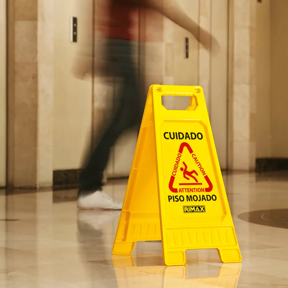 Combo Servicio Limpieza (Carro de Servicio + Señal de Precaución) - Rimax