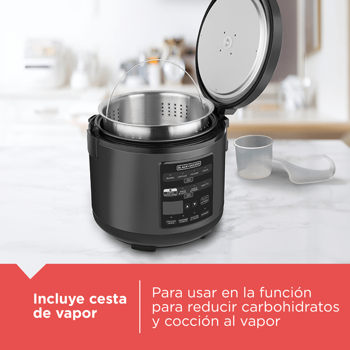 Olla Digital Multifuncion Black & Decker 3 Litros