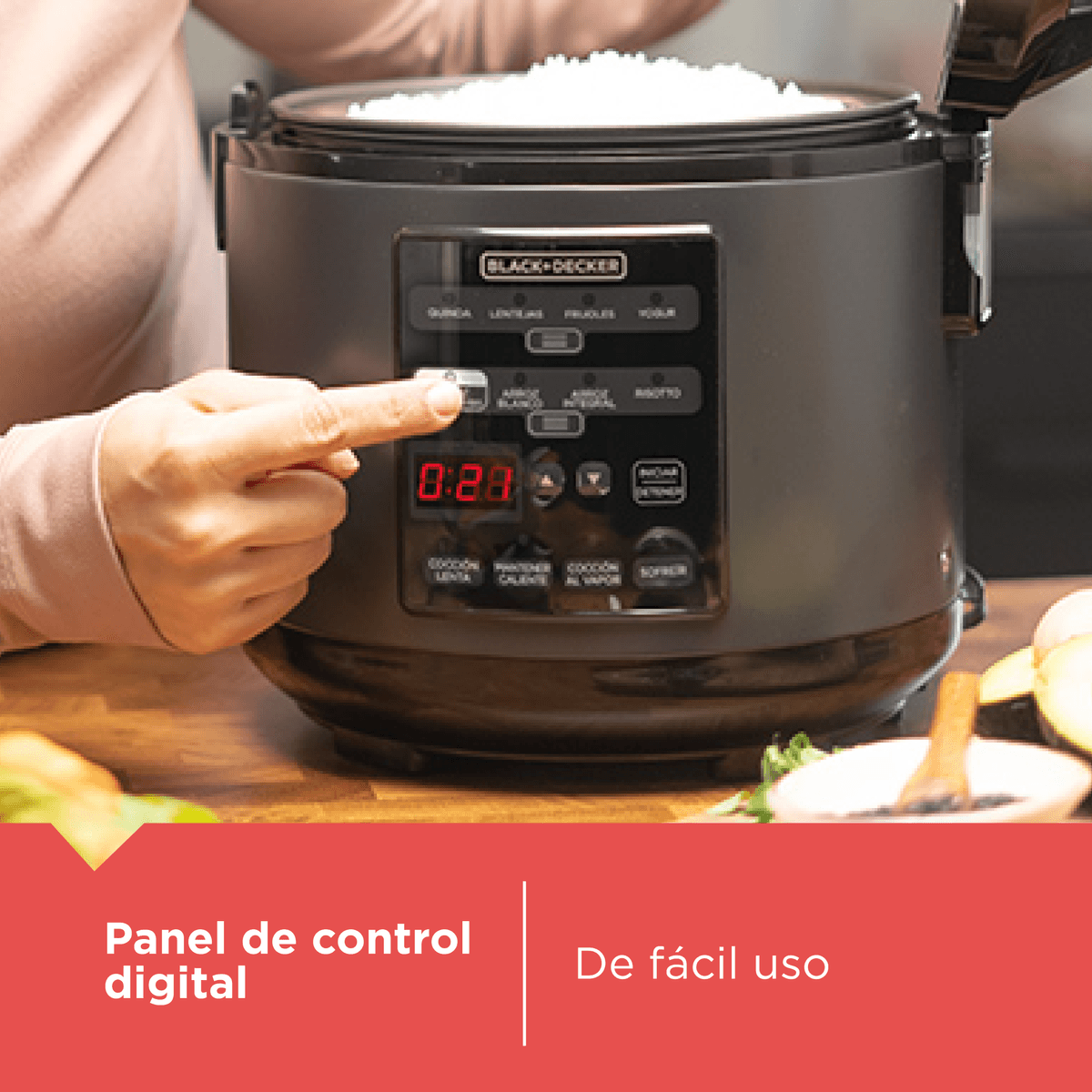 Olla Digital Multifuncion Black & Decker 3 Litros