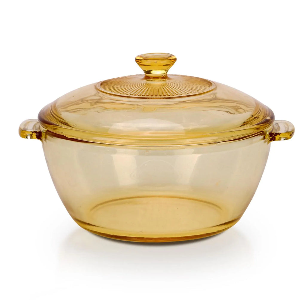 Olla Refractaria De Vidrio 1,5 Litros Con Tapa - Home Elements