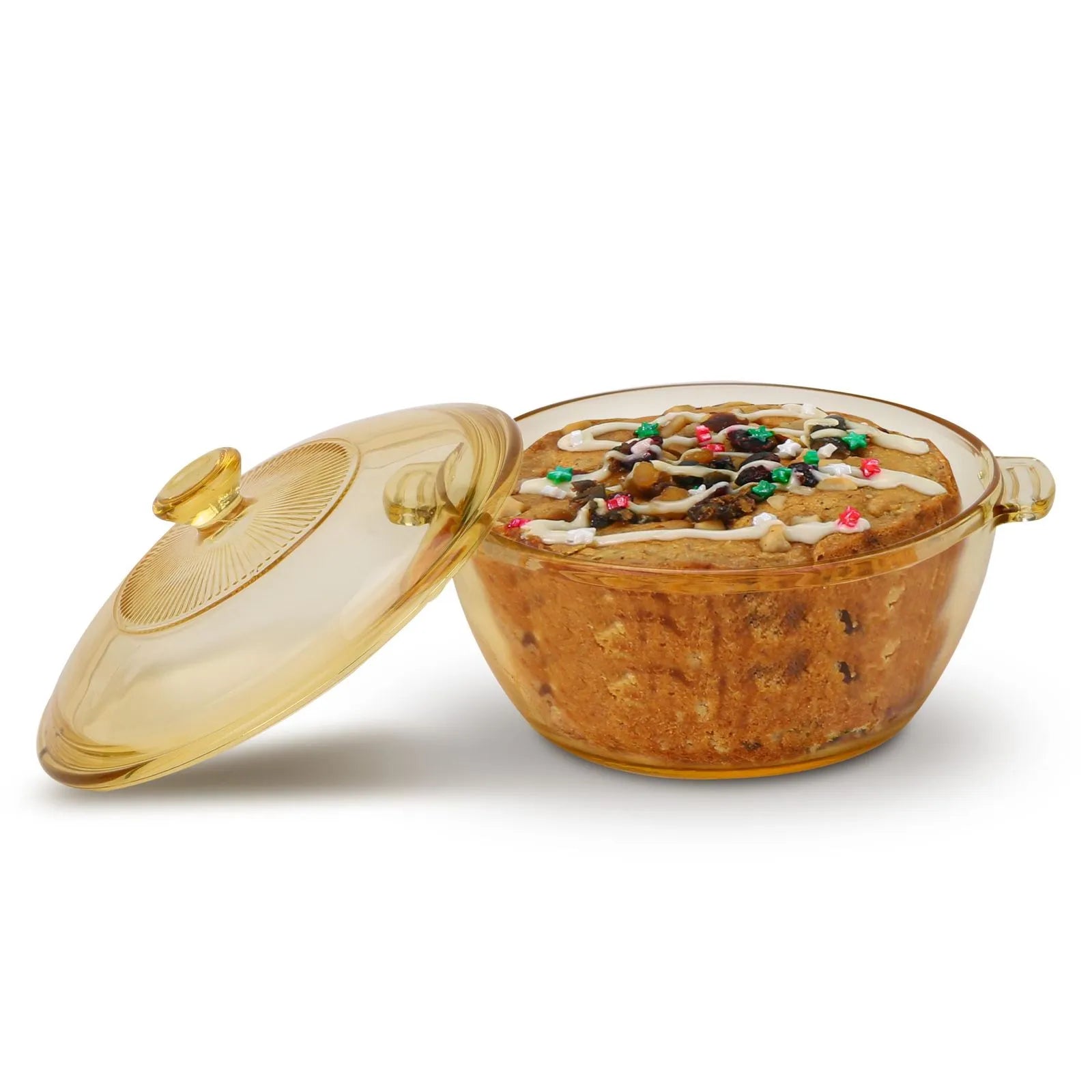 Olla Refractaria De Vidrio 1,5 Litros Con Tapa - Home Elements