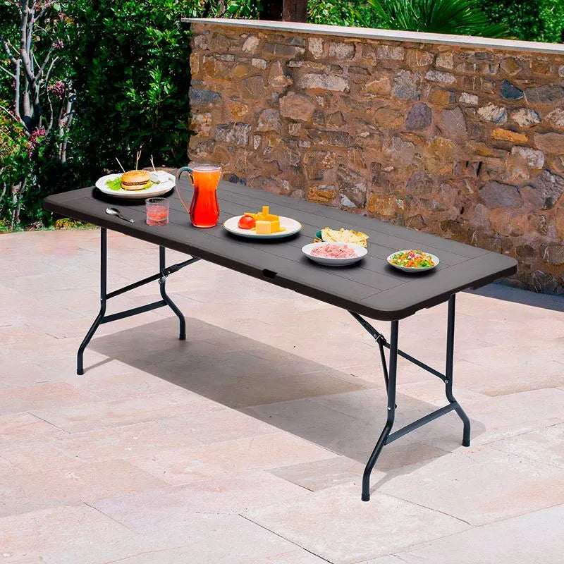 Mesa Plegable Banquetera Tipo Madera - Rimax