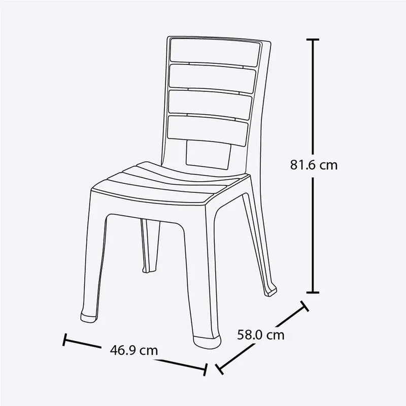 Silla Barú Apariencia Madera - Rimax