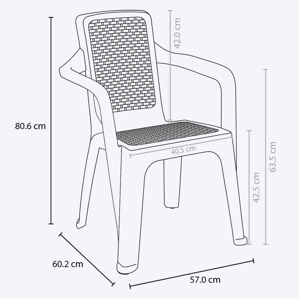 Silla Eterna Apariencia Rattan - Rimax