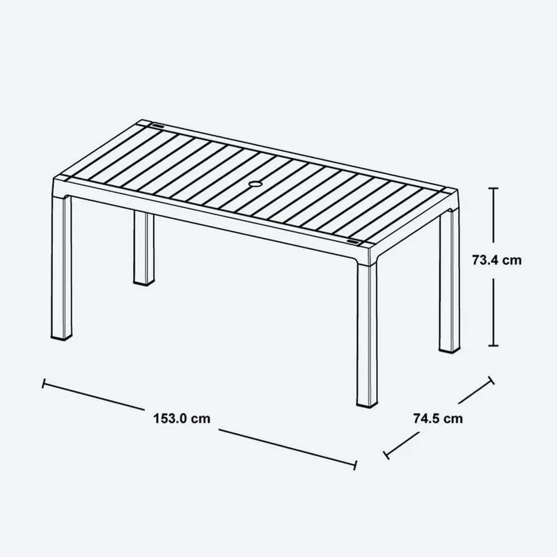 Mesa Familiar Baru Apariencia Madera - Rimax