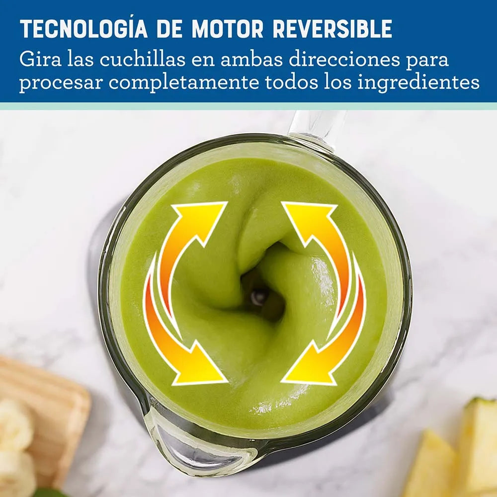 Licuadora con Tecnología Reversible, Vaso de Vidrio - Oster