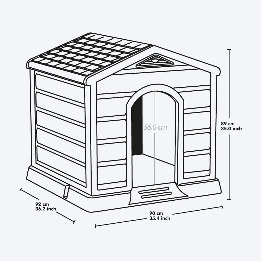 Combo Mascota (Casa Razas Medianas y Grandes + Comedero Alto ) - Rimax