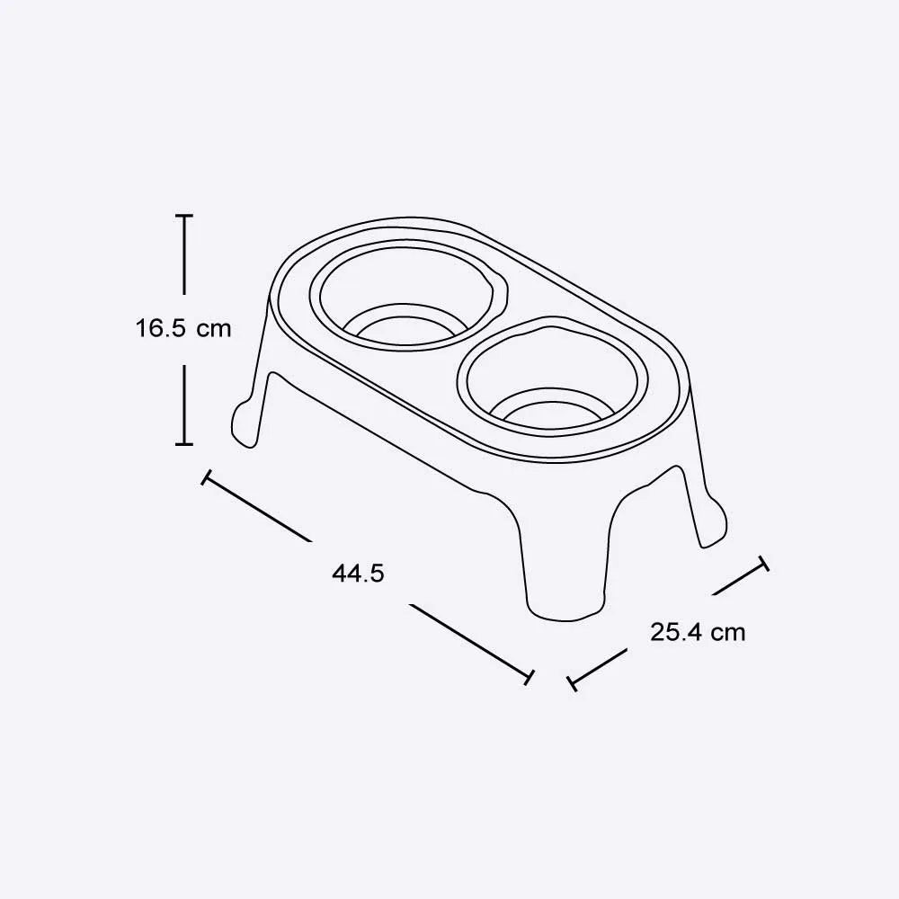 Combo Mascota (Casa Razas Pequeñas + Comedero Bajo) - Rimax