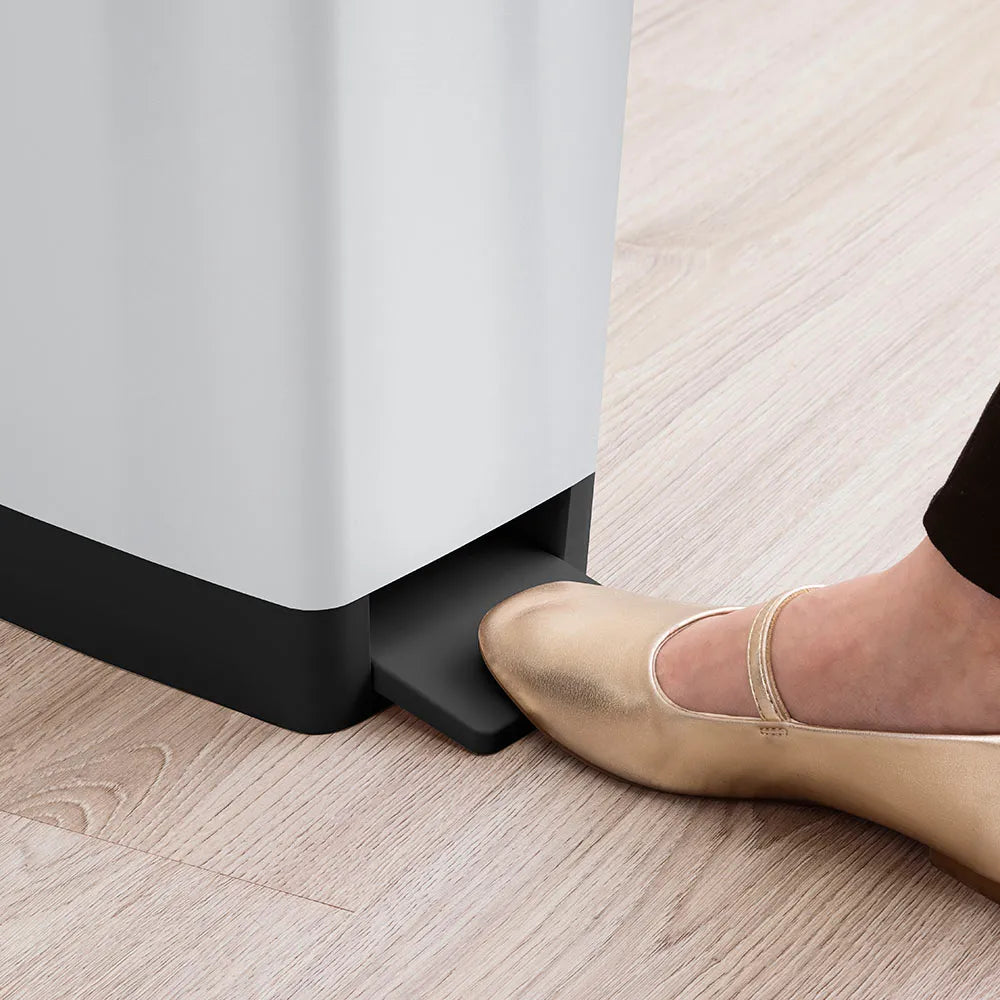 Basurero Pedal Slim 8 Litros Metalizado - Rimax