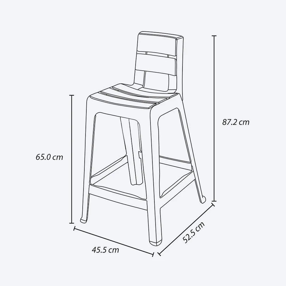Butaco Alto Para Barra Baru