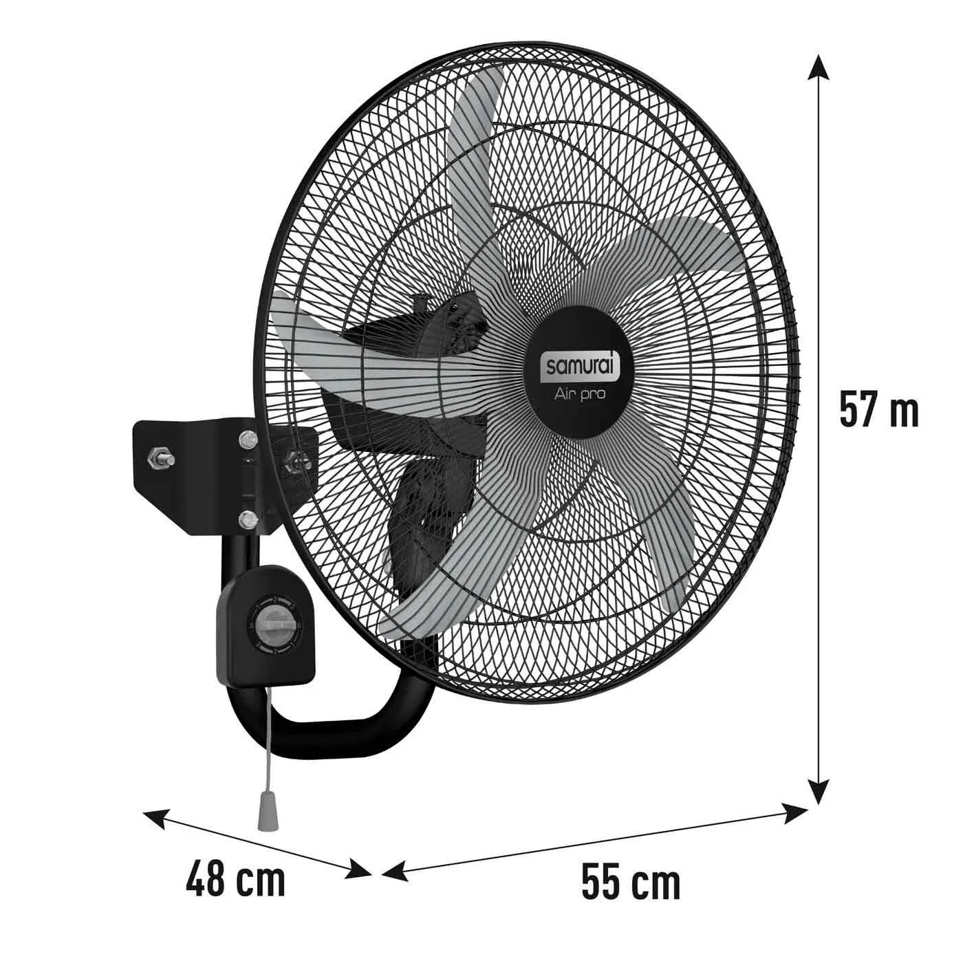 Ventilador SAMURAI Air Pro Mallas Metálicas de 22"