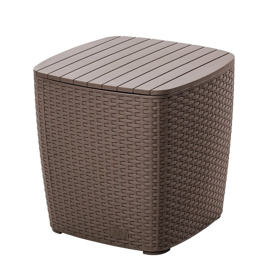 SET X 2 SILLAS BARU CON BRAZOS + MESA CAPRI MOCCA