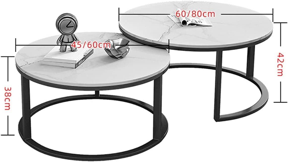 Set De Mesa Redonda en Vidrio Doble - Mesa Duo