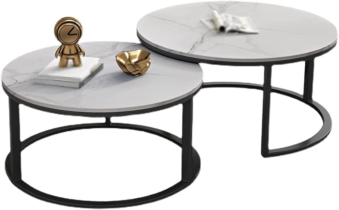 Set De Mesa Redonda en Vidrio Doble - Mesa Duo