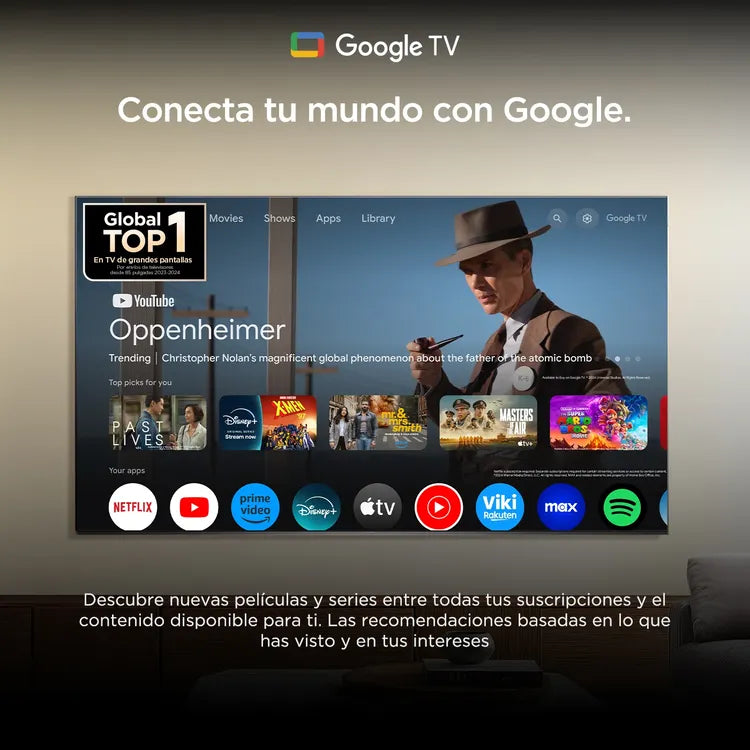 Televisor Smart TV TCL 98" Pulgadas UHD QLED