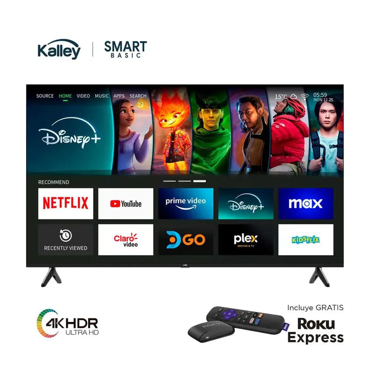 TV KALLEY 55" Pulgadas 4K UHD Smart TV