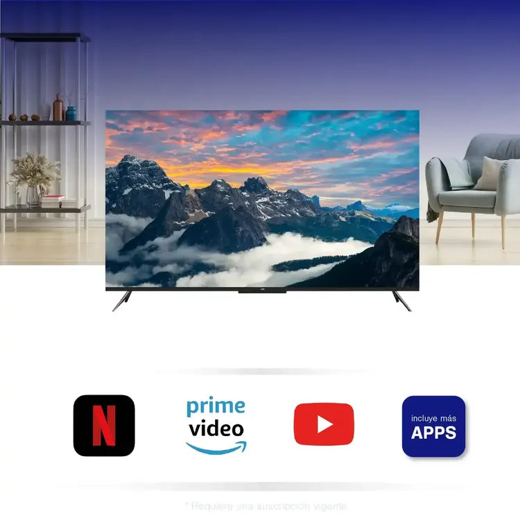 Televisor Kalley 55" - 4K Ultra HD QLED - Smart TV